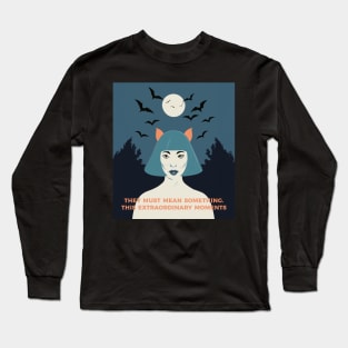 this extraordinary moments bats in the nightsky Long Sleeve T-Shirt